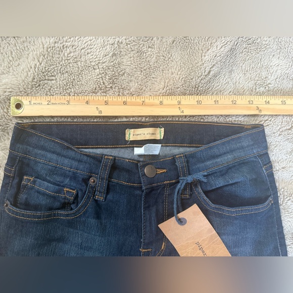Piper’s Closet Bootcut Darkwash Jeans Juniors Sz 5 Made in USA Stretch NEW - Picture 15 of 15